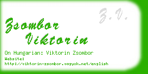 zsombor viktorin business card